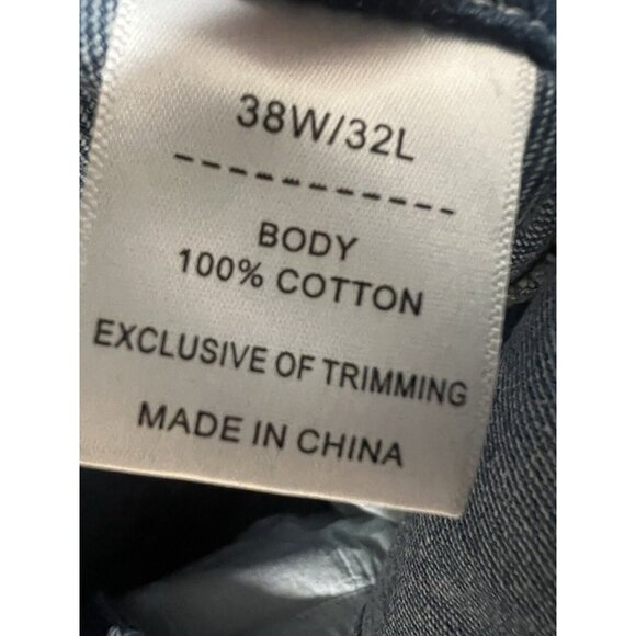 NWT Hisea Denim Carpenter Bib Overalls Men’s 38x32 Workwear - Picture 4 of 16